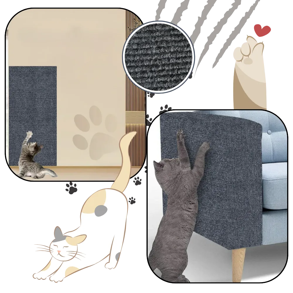 Adhesive Wall Mounted Cat Scratch Pad