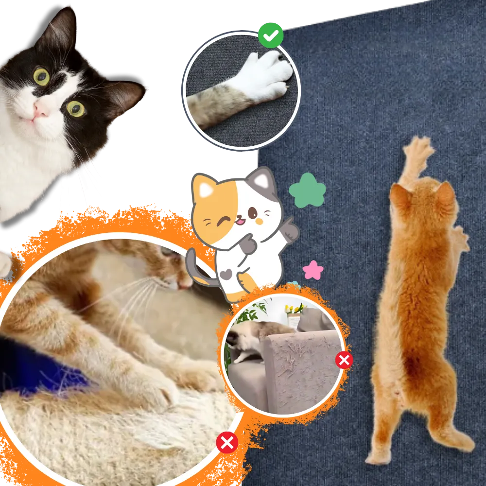 Adhesive Wall Mounted Cat Scratch Pad