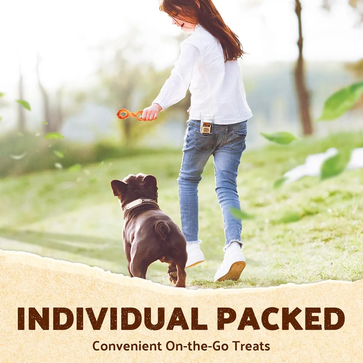 Afreschi Natural Turkey Tendon Rope (M) Pack of 2, Dog Treats for Signature Series, All Natural Human Grade Puppy Chew, Turkey Sourced from USA, Hypoallergenic, Rawhide Alternative