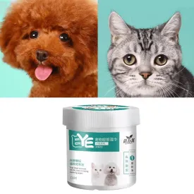 All-Natural Cat and Dog Eye Wipes, Cat Eye Cleaner, Aloe Vera Pet Wipes, Removes Dirt Discharge, All-Natural, 130 Count