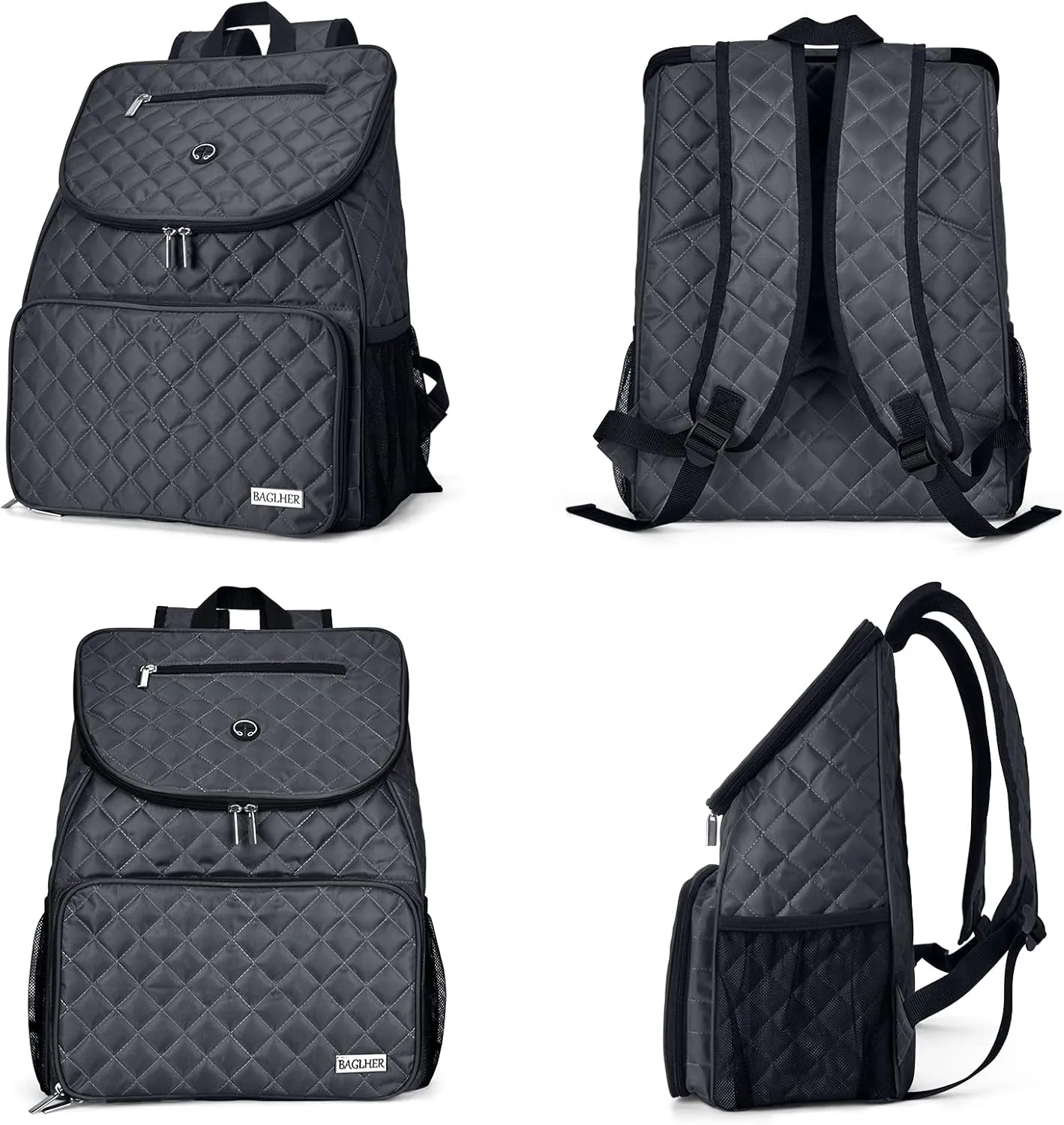 BAGLHER Dog Travel Bag,Airline Approved Pet Supplies Backpack, Dog Travel Backpack with 2 Silicone Collapsible Bowls and 2 Food Baskets.