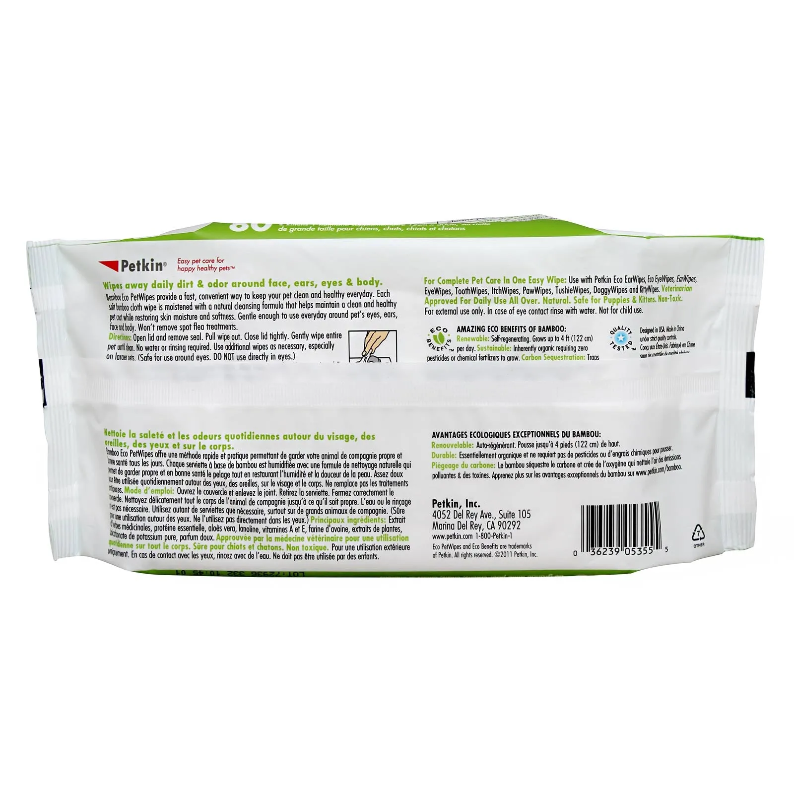 Bamboo Eco Pet Wipes