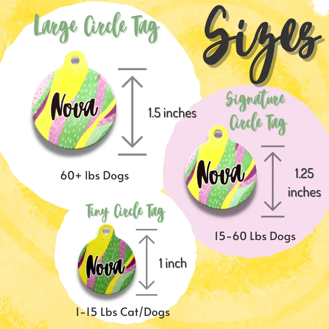 Barks in Spanglish Spanish Funny Dog Tag