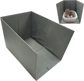 Cat Litter Box Enclosure Splash Guard Large Foldable Removable Mat, Tall for Litter Contained High Side Out Litter Box Keeping Litter Off Floor Easy Clean (24 * 16.9 * 16.5 inch)