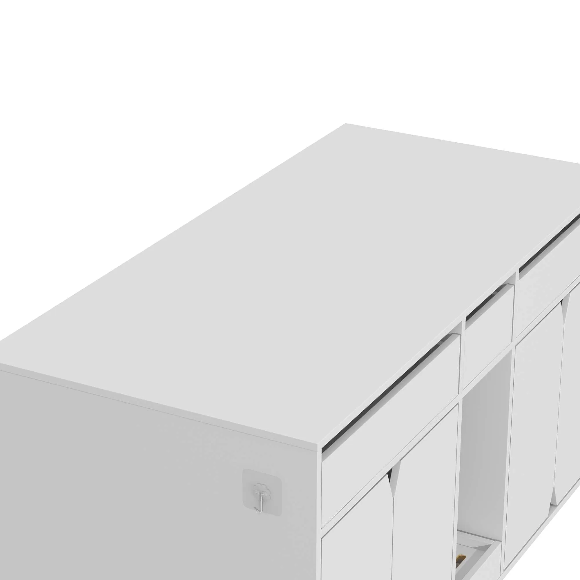 Cat Litter Box Enclosure with Drawers-180125