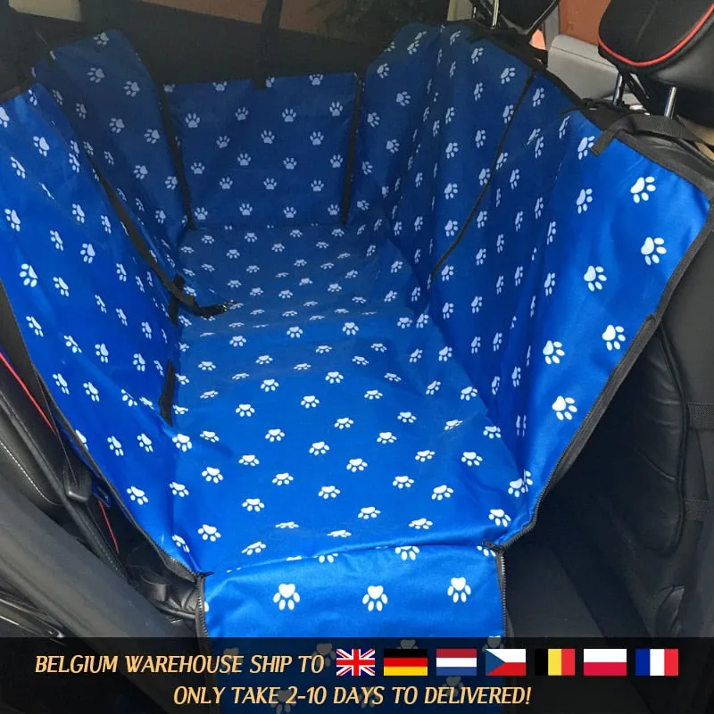 CAWAYI KENNEL Dog Travel Waterproof Car Seat Cover Protector with Safety Belt