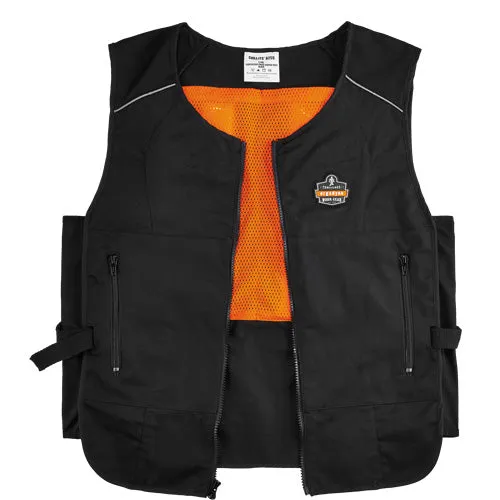 Chill-Its® 6255 Lightweight Phase Change Cooling Vest, Large/X-Large, Black