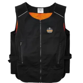 Chill-Its® 6255 Lightweight Phase Change Cooling Vest, Large/X-Large, Black