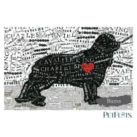 Custom Cavalier King Charles PetFlat - Premium Vinyl Mat