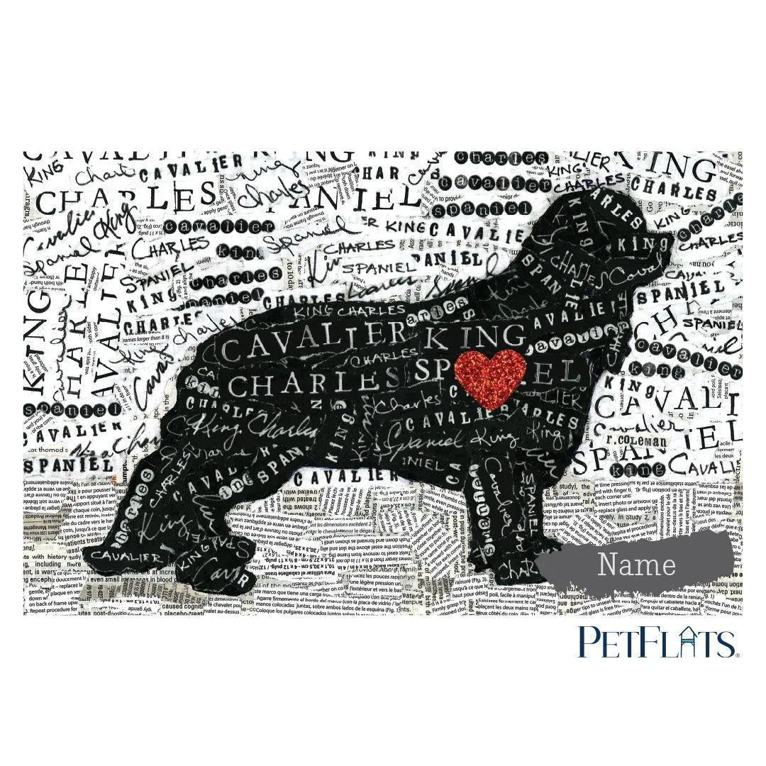 Custom Cavalier King Charles PetFlat - Premium Vinyl Mat