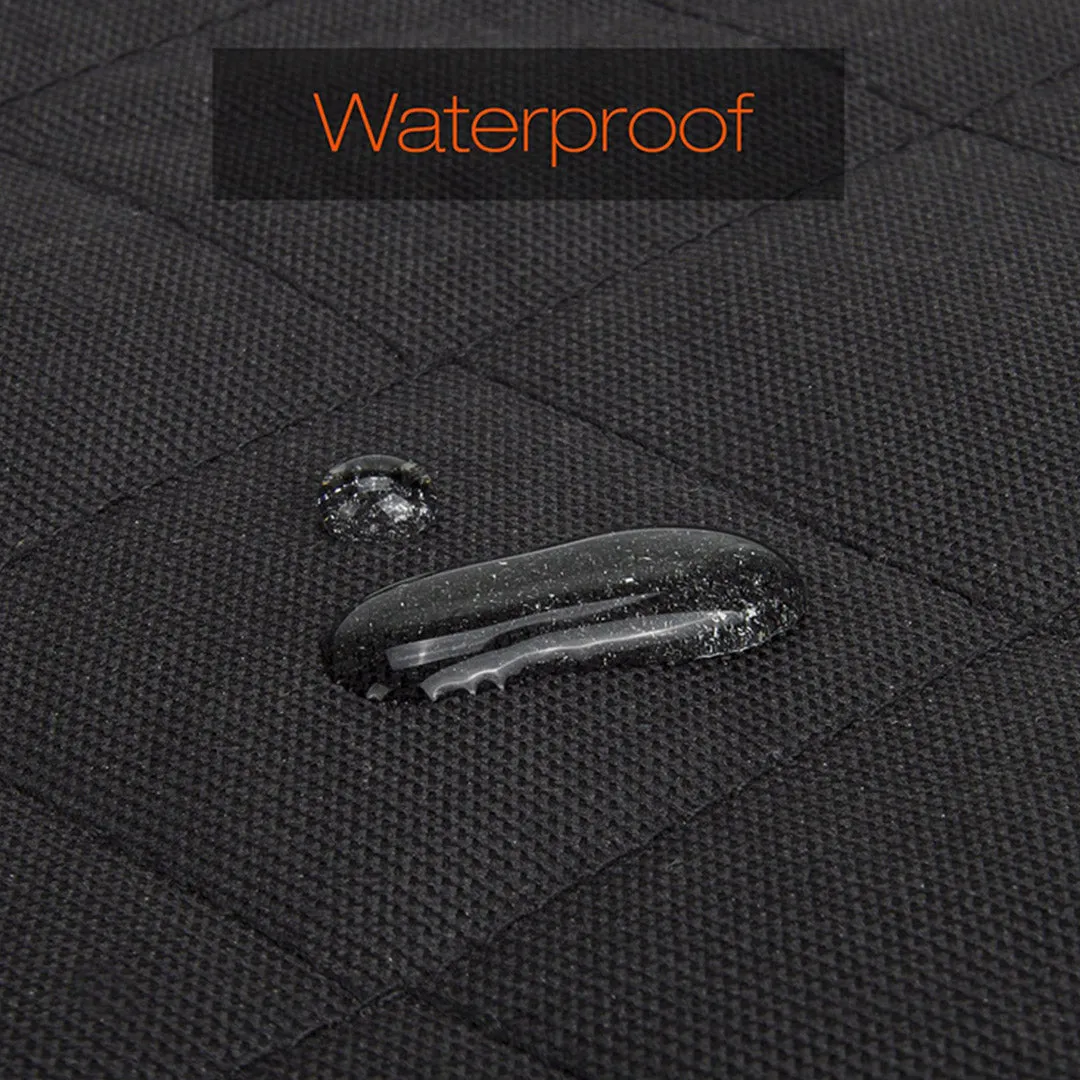 Dog Car Seat Cover Premium Waterproof 600D Oxford Cloth Back Seat Protector Hammock Non-Slip Pet Mat - Black