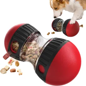 Dog Puzzle Toys, Adjustable Dog Treat Dispensing,Interactive Dog Enrichment Toy to Keep Them Busy,Food Puzzles Ball for Dogs, Puppy Slow Feeder for Stimulating IQ Training (Red)