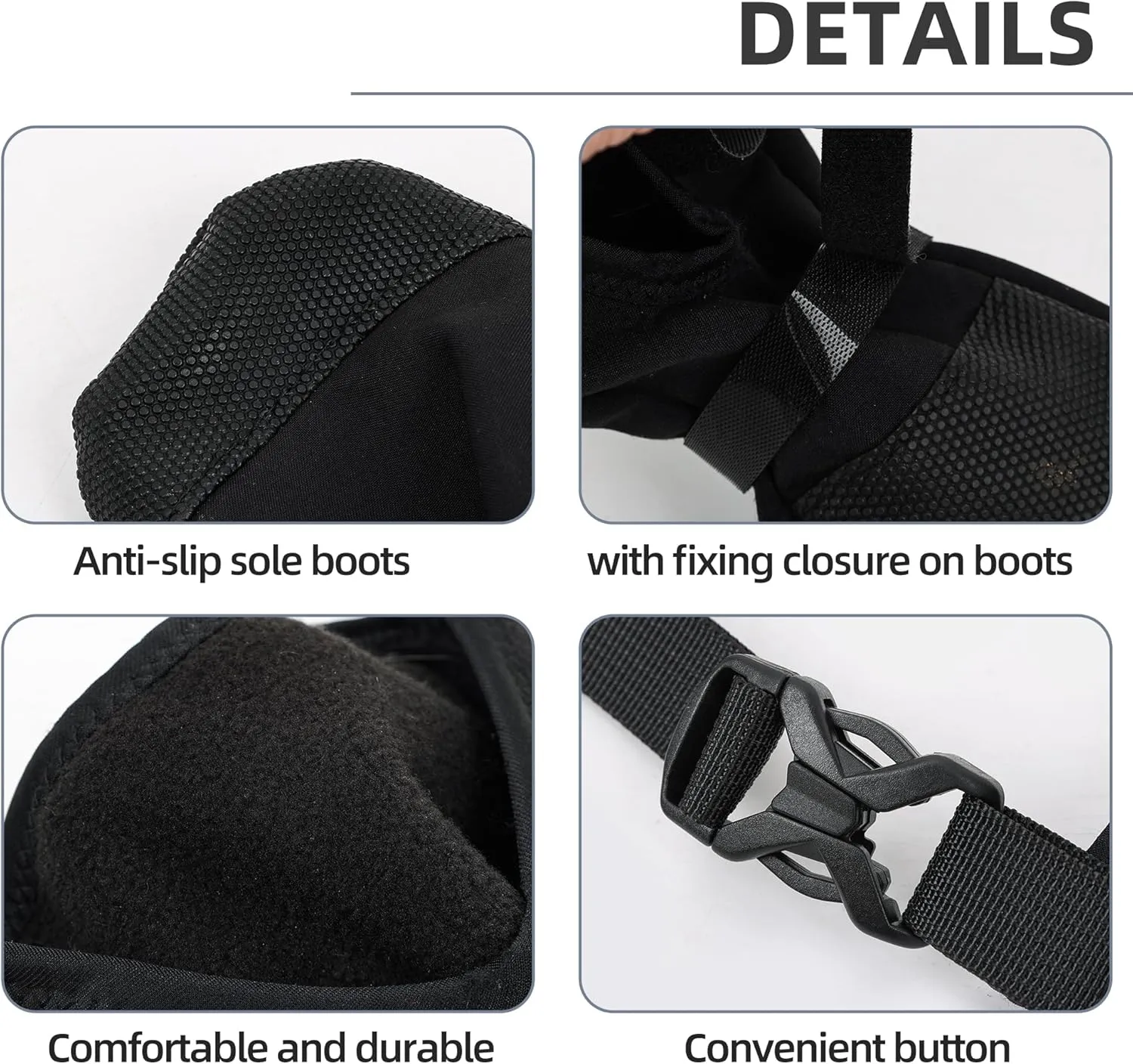 ETIAL Dog Recovery Boot, Windproof Dog Bootie with Adjustable Neck Strap, Anti Slip Dog Shoe to Prevent Licking Paws, Breathable Dog Paw Protector for Outdoor & Indoor Walking (XL)
