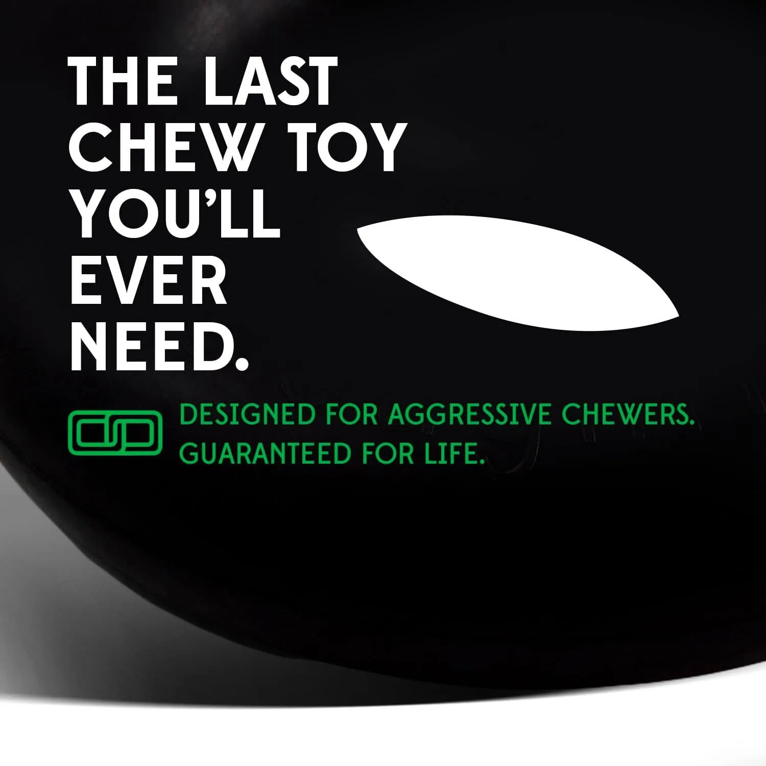 Goughnuts  Dog Toys for Aggressive Chewers | Virtually Indestructible Pull Toy for Medium Breeds Such as Pit Bulls and German Shepherds | Heavy Duty Tug Dog Toy | Black