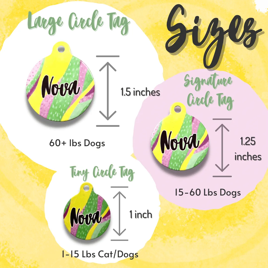 Harmony Garden Circle Pet Tag
