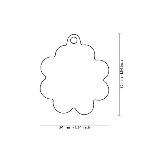 ID Tag - Daisy ID Tag | Personalized Cat Dog Tag | Personalized Cat Dog Tag