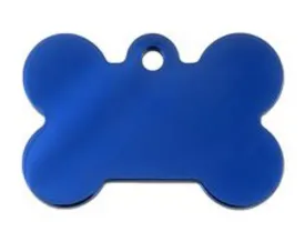 ID Tag - Large Blue Bone
