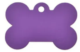 ID Tag - Large Purple Bone