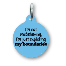 I'm Not Misbehaving Funny Dog Tag