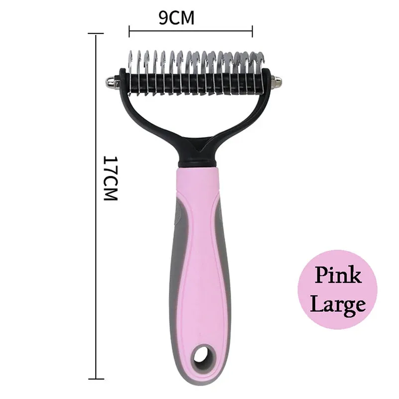 Pet Deshedding Brush Dog Hair Remover