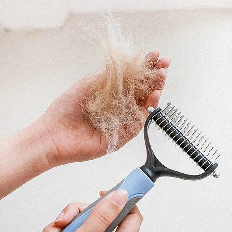 Pet Deshedding Brush Dog Hair Remover