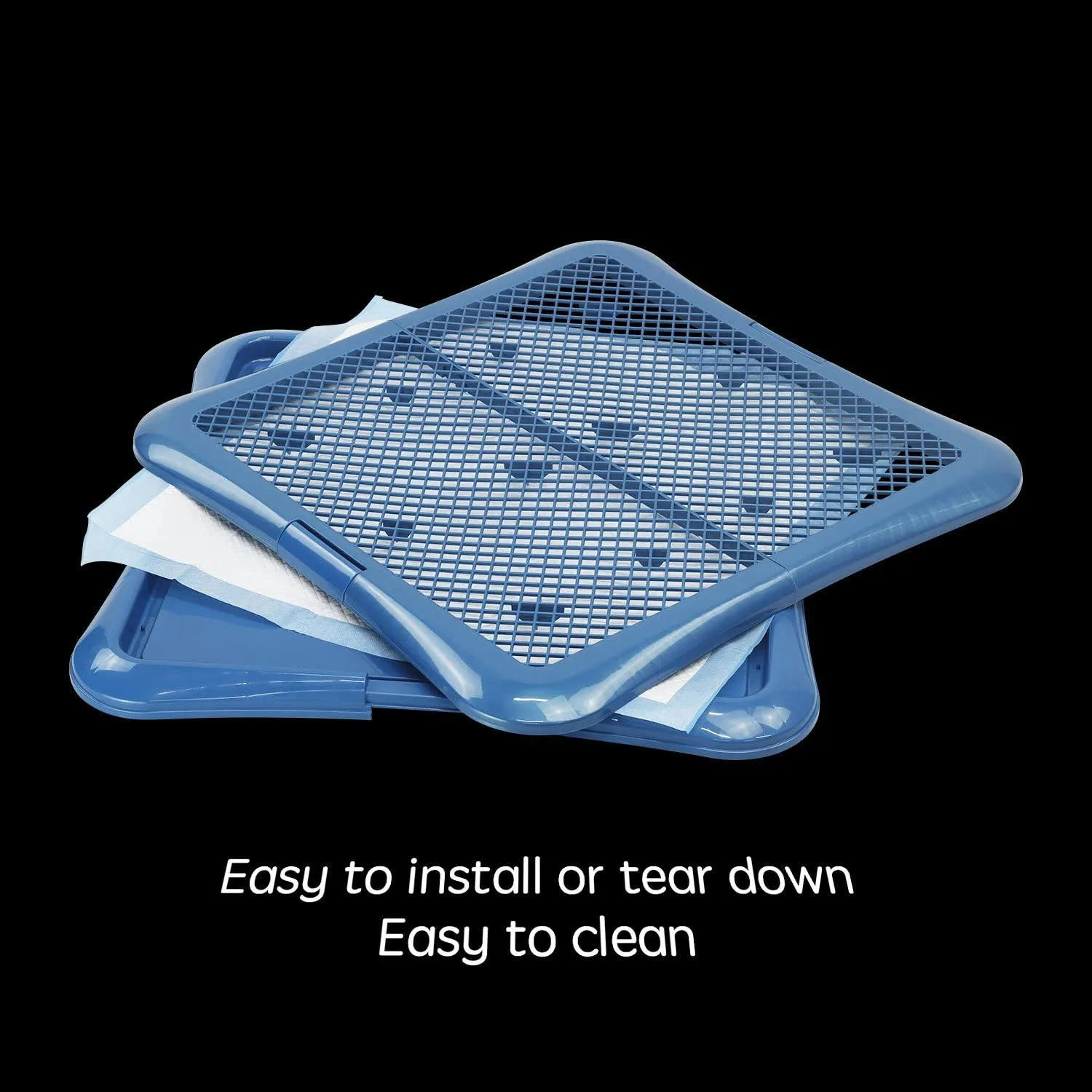 Pet Pad Holder with Secure Snap-In Frame 24"x24"