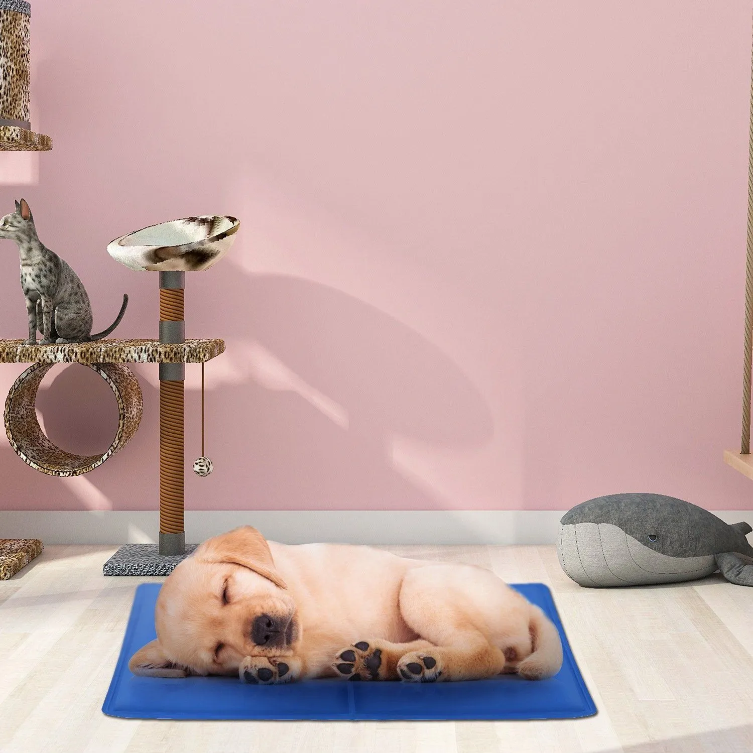 Pressure Activated Pet Gel Self Cooling Mat Pad
