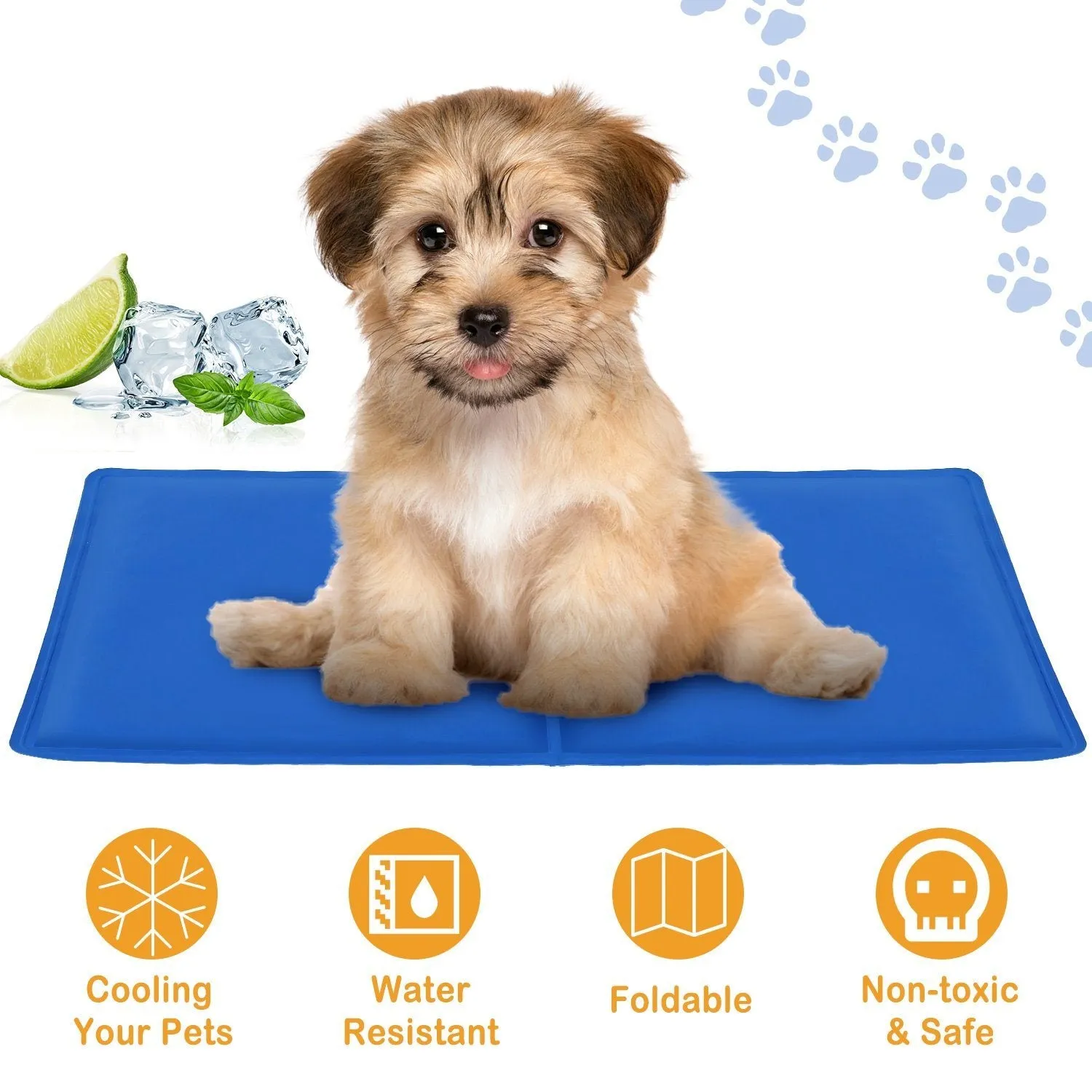 Pressure Activated Pet Gel Self Cooling Mat Pad