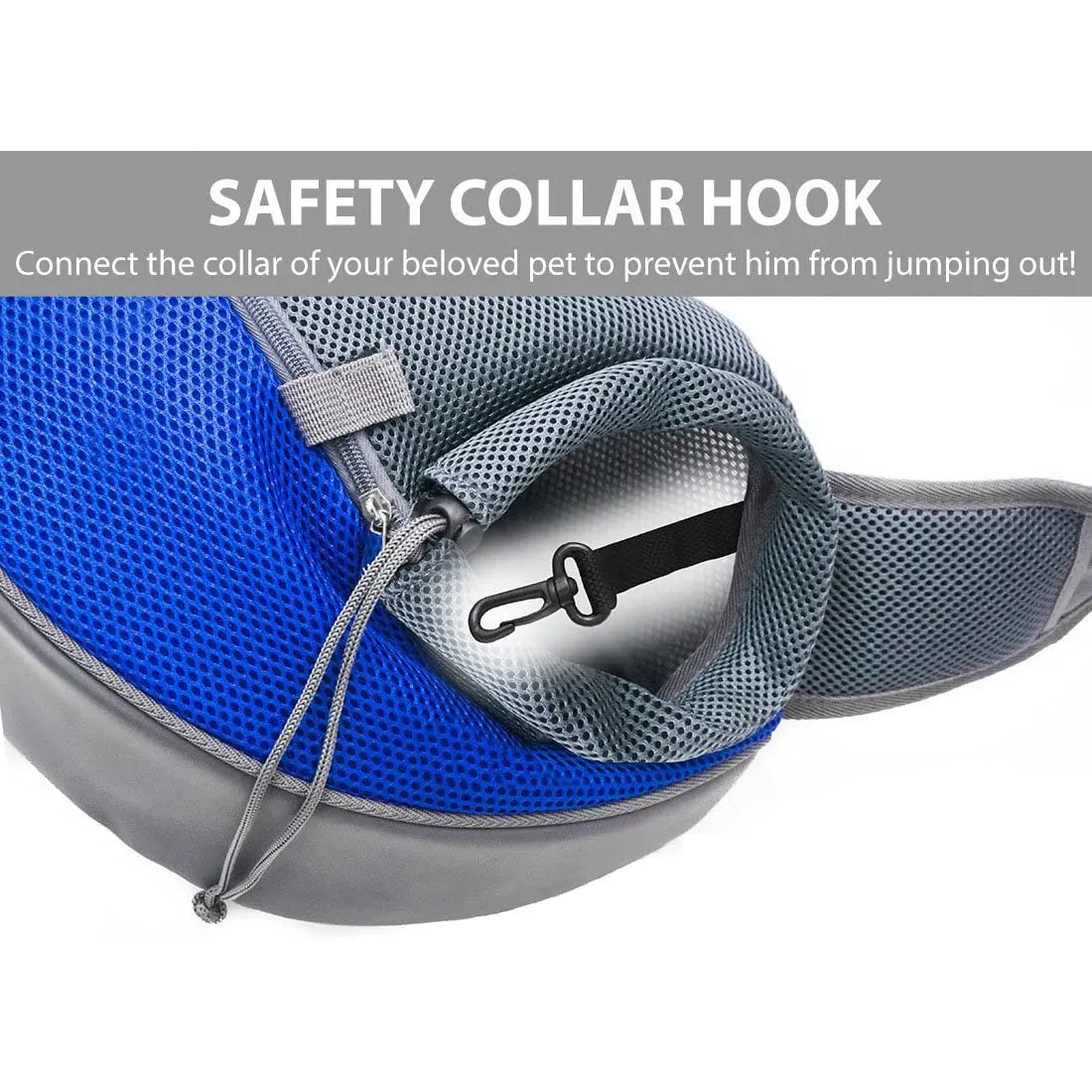 Pretty&Better Breathable Dog Carrier Outdoor Travel Handbag Pouch Mesh Shoulder Bag Sling Pet Travel Tote Cat Puppy Carrier