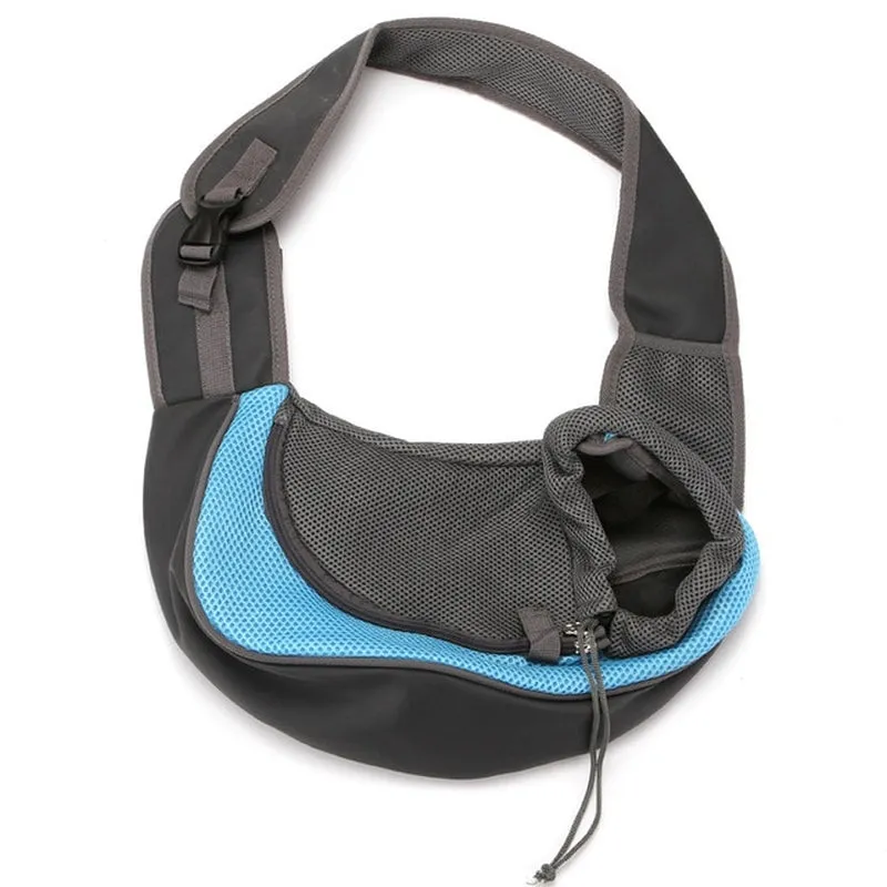Pretty&Better Breathable Dog Carrier Outdoor Travel Handbag Pouch Mesh Shoulder Bag Sling Pet Travel Tote Cat Puppy Carrier