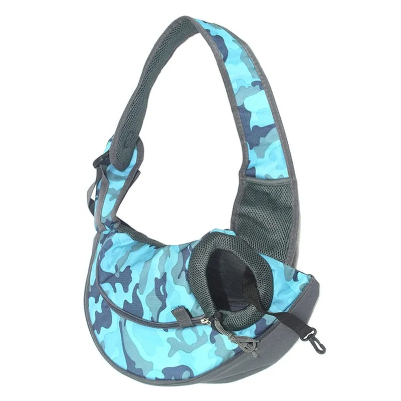 Pretty&Better Breathable Dog Carrier Outdoor Travel Handbag Pouch Mesh Shoulder Bag Sling Pet Travel Tote Cat Puppy Carrier