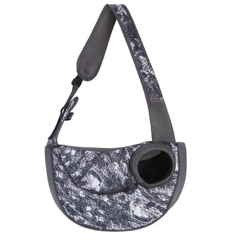 Pretty&Better Breathable Dog Carrier Outdoor Travel Handbag Pouch Mesh Shoulder Bag Sling Pet Travel Tote Cat Puppy Carrier