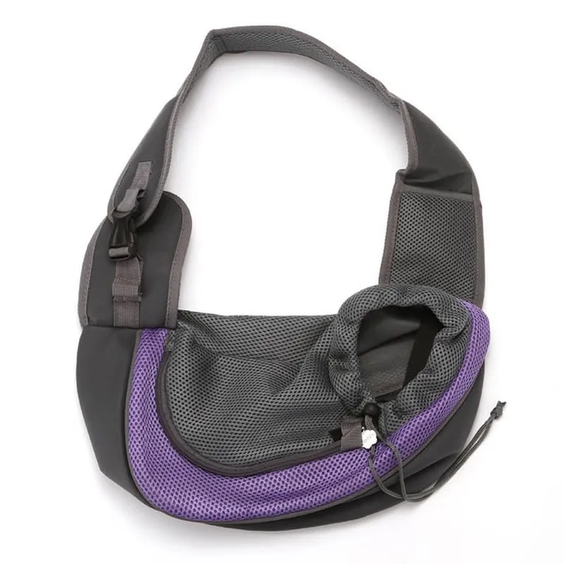 Pretty&Better Breathable Dog Carrier Outdoor Travel Handbag Pouch Mesh Shoulder Bag Sling Pet Travel Tote Cat Puppy Carrier