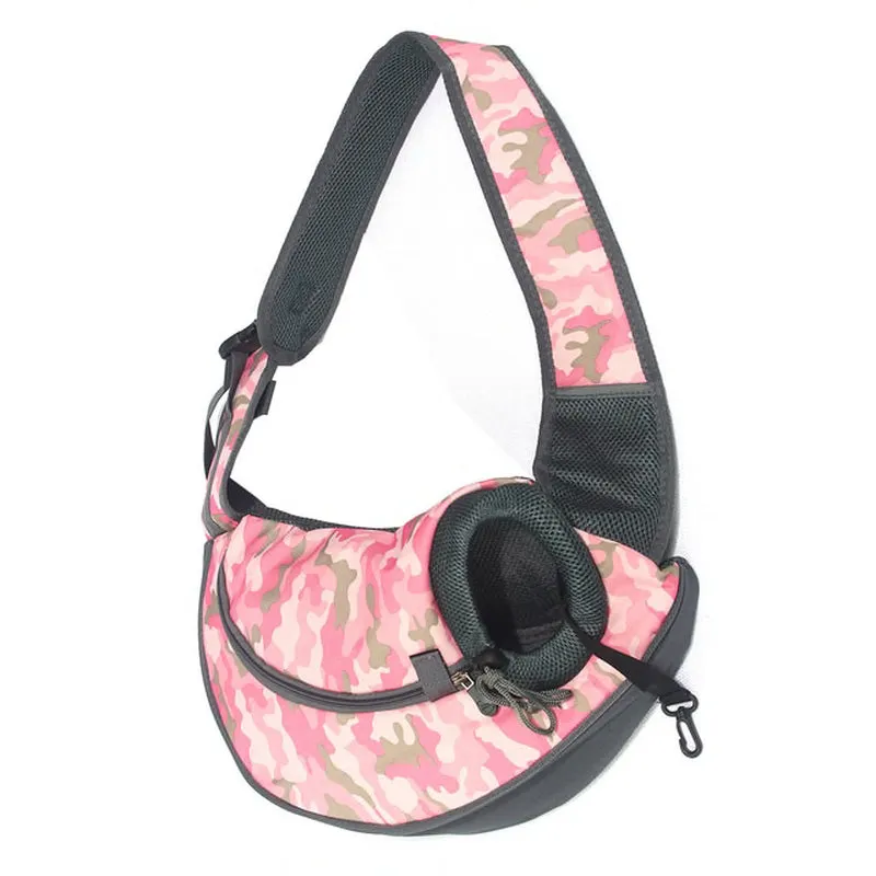 Pretty&Better Breathable Dog Carrier Outdoor Travel Handbag Pouch Mesh Shoulder Bag Sling Pet Travel Tote Cat Puppy Carrier