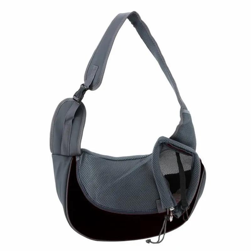 Pretty&Better Breathable Dog Carrier Outdoor Travel Handbag Pouch Mesh Shoulder Bag Sling Pet Travel Tote Cat Puppy Carrier