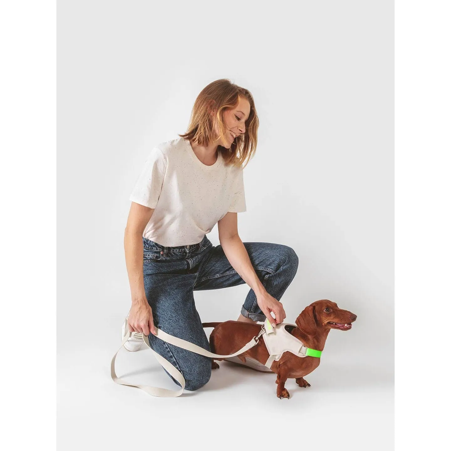 Qisu | Hug Dog Harness - Light Pink