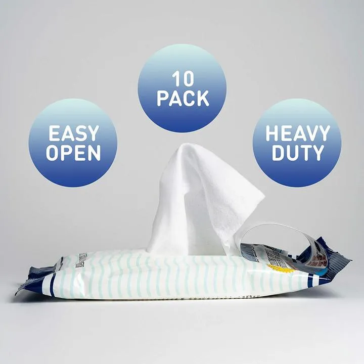 QuickBath® Dog Towelettes Removes Odor & Bacteria (Large Dog 10ct)
