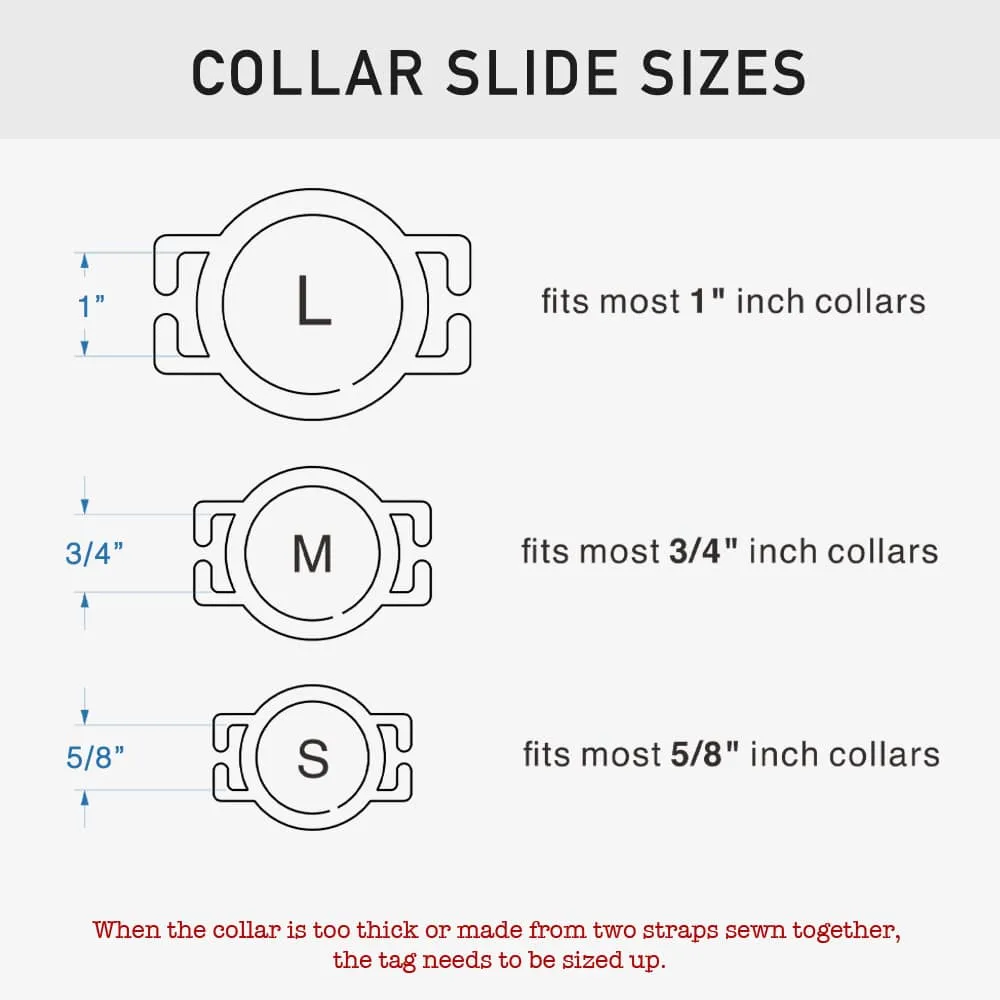 Slide On Round  Dog ID Tag