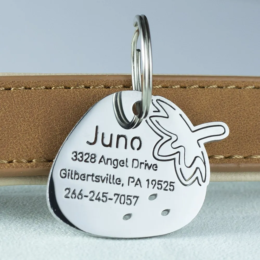 Strawberry Dog ID Tag
