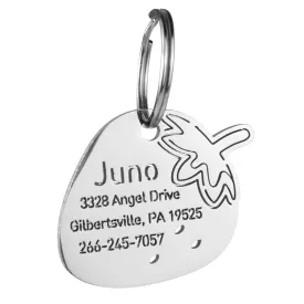Strawberry Dog ID Tag