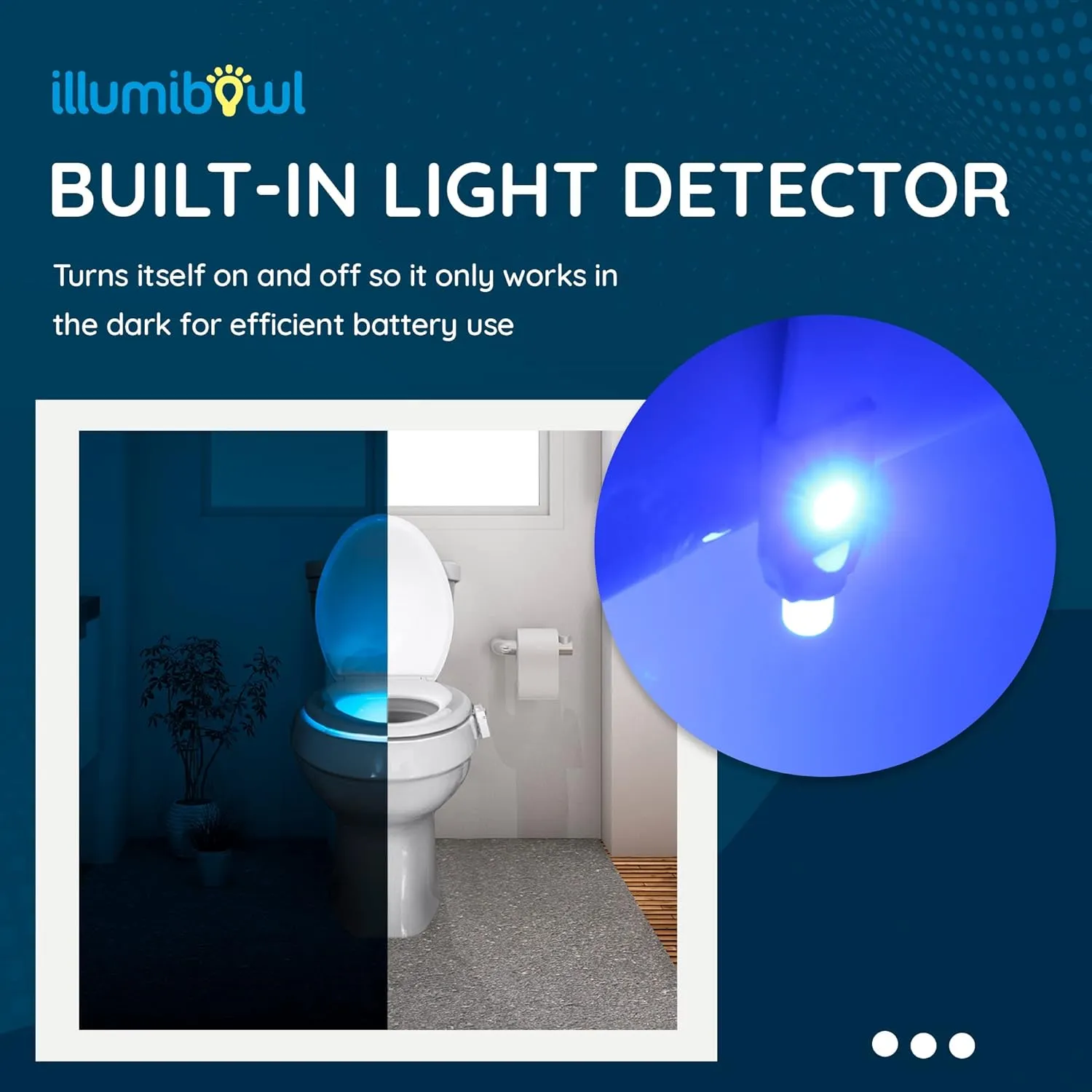 Toilet Night Light, As Seen On Shark Tank, Multi-Color, Universal Fit, Battery Powered Motion Sensor Night Light, Bathroom Gadgets, Potty Training LED Toilet Light (Pack of 1)