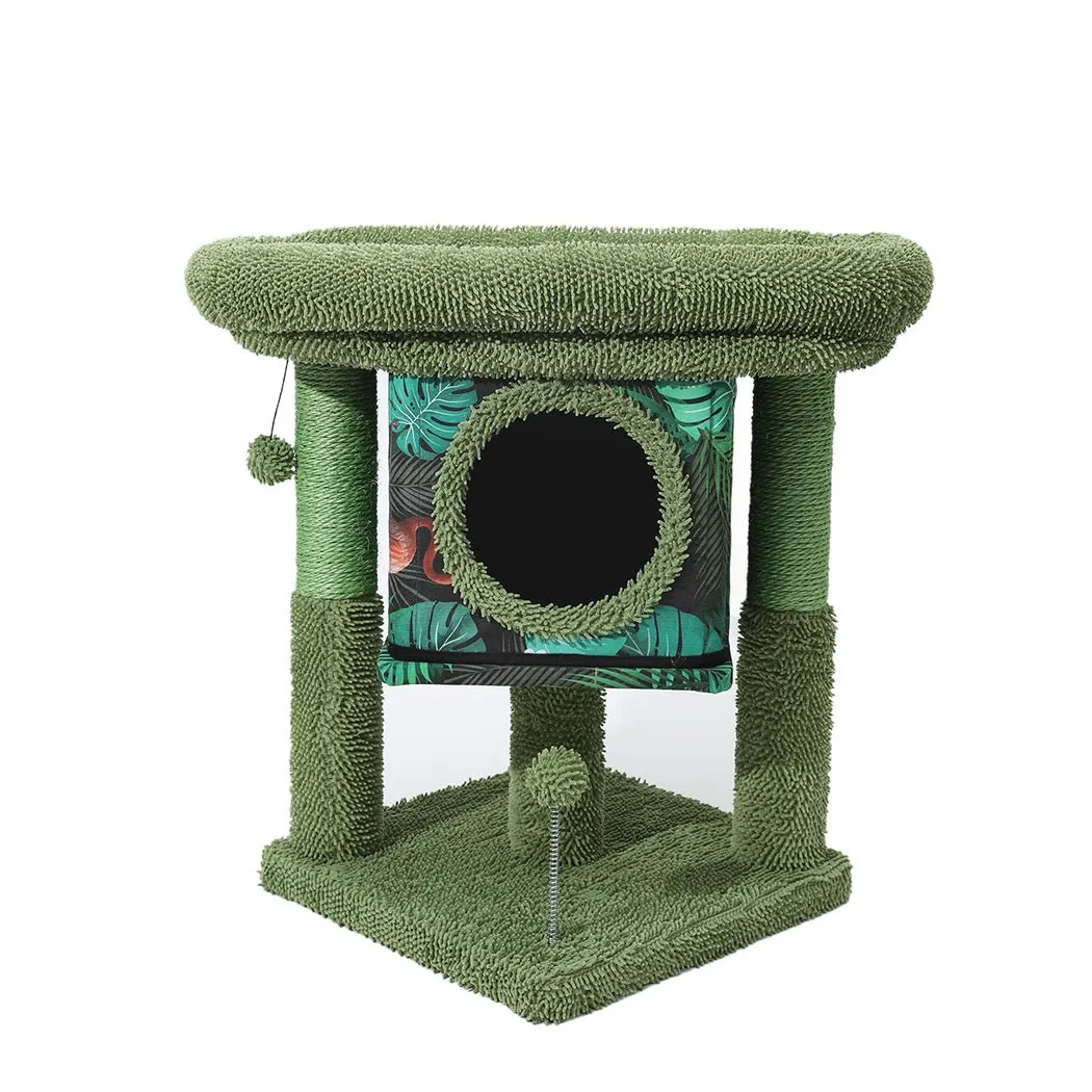 Tropical Cat Condo Scratcher