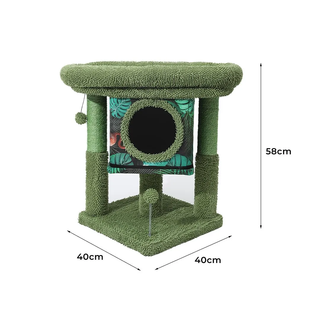Tropical Cat Condo Scratcher