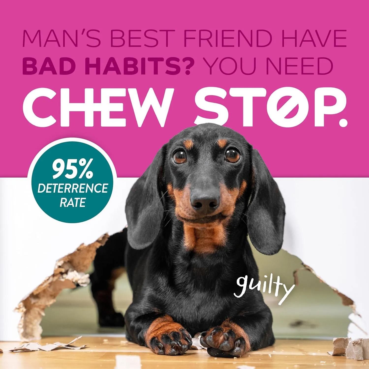 TropiClean No Chew Spray for Dogs, Better Than Bitter Apple Spray, Safe & Natural Chew   Lick Deterrent, Protect Home, Hot Spots & More! 8oz