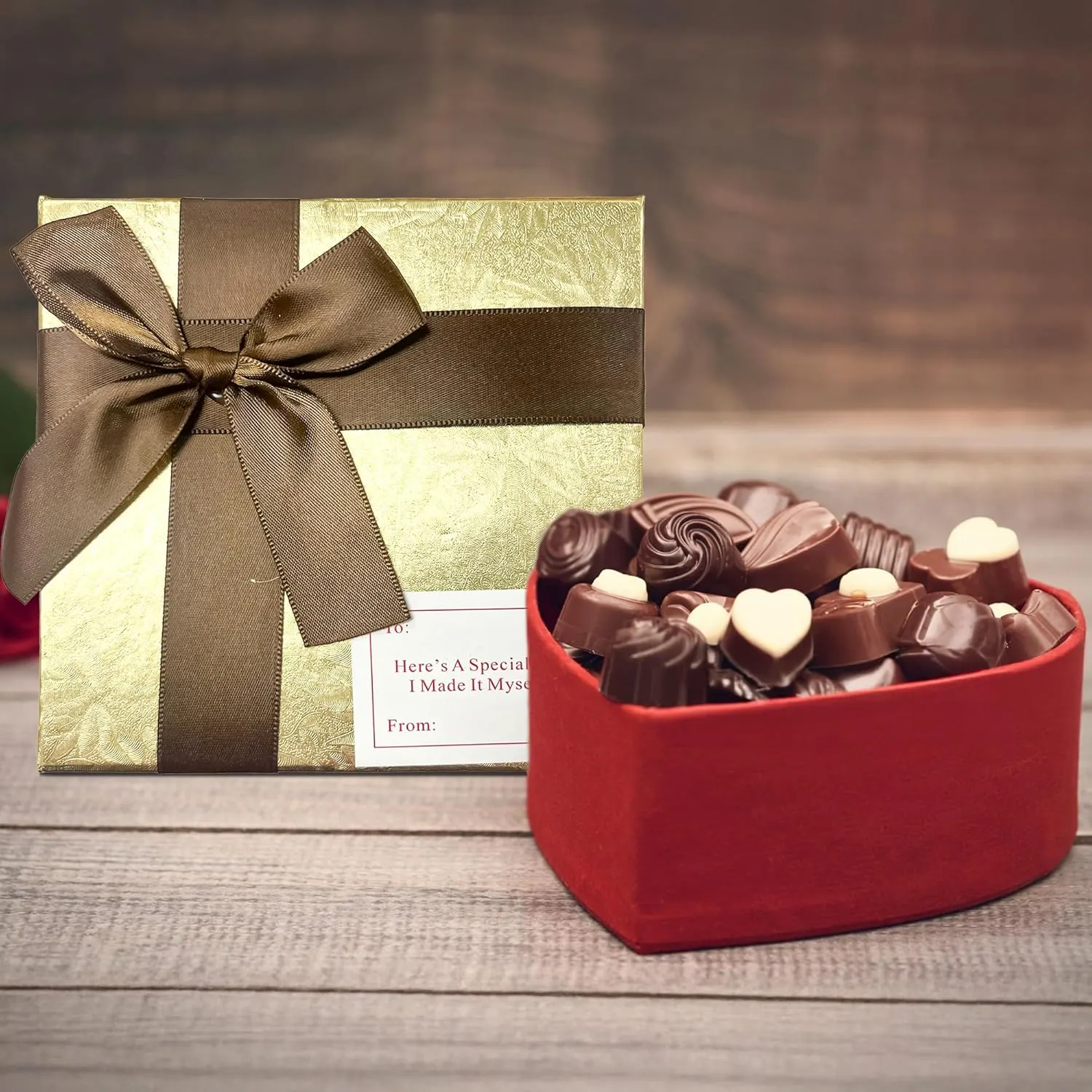 Vaulted Skulls & Co Poop in a Box | Fake Poop Gag Gift | Funny Poop Prank Box | Mystery Poop Gift Box | Poop Joke Gift | Novelty Poop Gifts | White Elephant Gifts | Brown/Gold | Box Size - 5" X 5"
