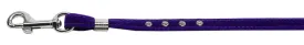 Velvet Step-in Harness Purple Vl 3-8 Match-jwl Leash Silver Hrdw