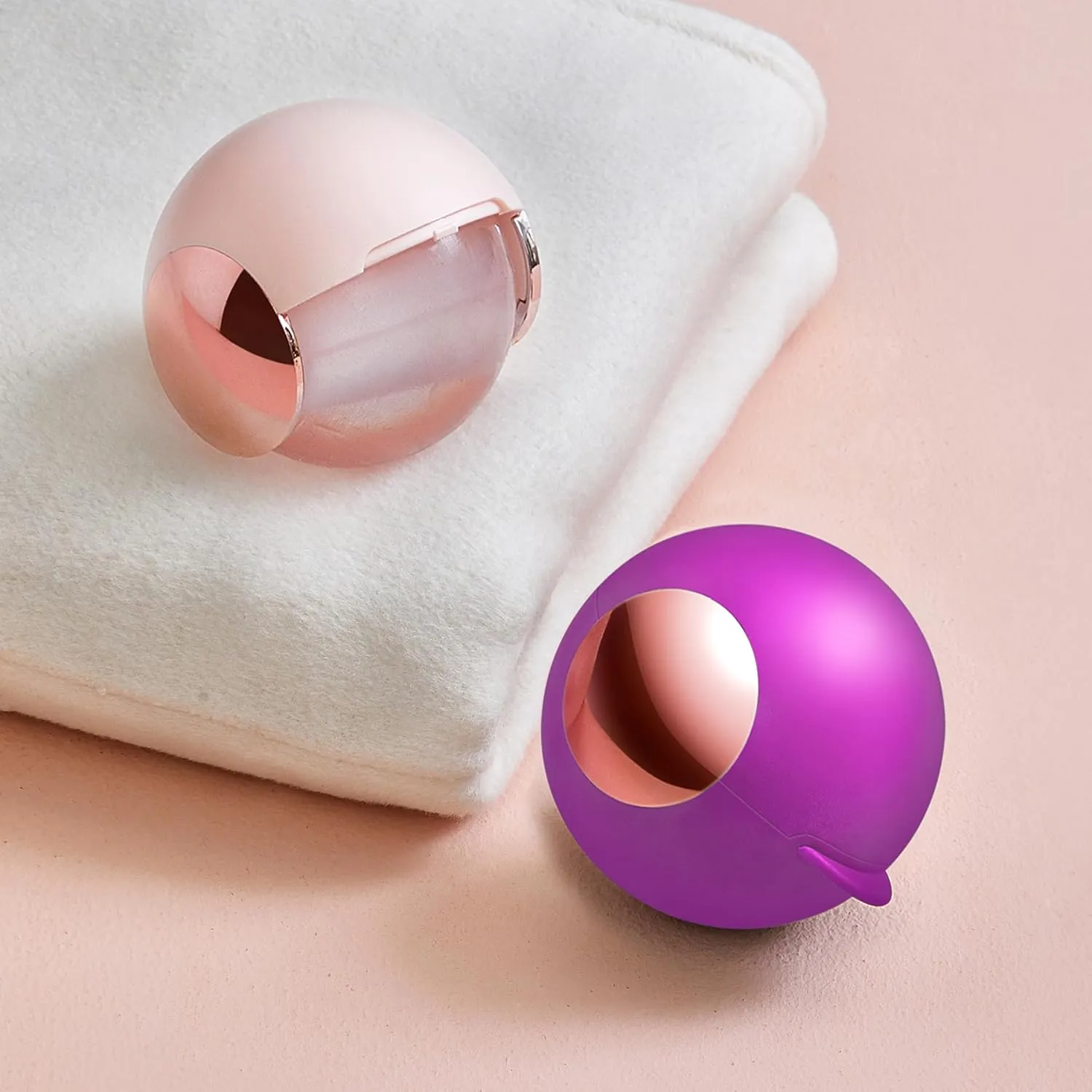 Washable Reusable Gel Lint Roller Ball for Pet Hair, Portable Dog Cat Pet Hair Remover for Clothes, Sticky Cleaner, Dust Fuzz Fur for Travel Household (Purple)