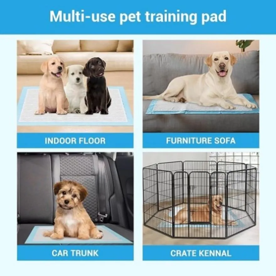 ZUN 100 pieces of dog Pee training pads with super water absorption and leak resistance | Disposable pet 62548607